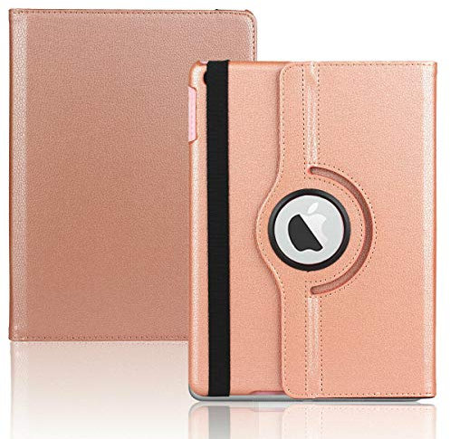 MOBISTAR Rotating Case For 10.2 (9th/8th/7th Generation 2021/2020/2019), 360 Degree Rotation Multi Angles Stand Cover, Auto Wake/Sleep for Apple iPad 10.2 (Rose Gold)