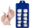Amni 100 x Natural Look False Nail Tips 10 Sizes Matte Full Cover Long Stiletto/Pointy Fake Nails Art Manicure UK (WHITE POINTY NAILS)