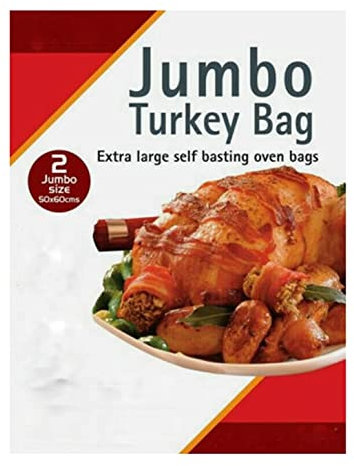 Vsorce4u 10 Bags Jumbo Turkey Roasting Bags Oven Microwave Cooking Bags Extra Large Self Basting Oven Bags (55 x 60cm)
