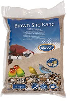 duvoplus, Sabbia Marrone Fondo Gabbia 5KG Marrone, Uccelli, Marrone, Uccelli