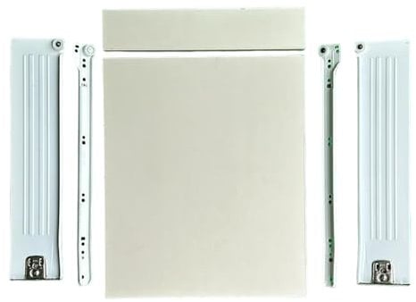 Panoroof Kitchen Cabinet Base Standard Drawer Box for 18mm Cabinet - Multiple Widths to Choose from - All 400mm Deep (Cream, 400mm)