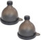 SYF-UN 2 Pcs Protein Powder Funnel Exercise Protein Powder Container Portable Supplementary Funnel Protein Powder Dispenser （Black））