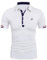 COOFANDY Mens Polo Shirts UK Short Sleeve Cotton Golf T-Shirts Summer Slim Fit Workwear Business Casual Tops White L