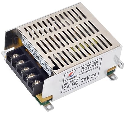 Gatuida 2a Adapter Für Led Licht CCTV Überwachungskamera Eisenmaterial Pwm Design Schutz Vor Kurzschlusssicherung Überlastung Überspannung