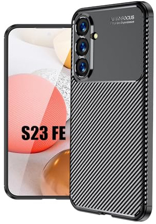 betterfon Hülle Kompatibel mit Samsung Galaxy S23 FE | Handyhülle Silikon Back Cover Case für Galaxy S23 FE TPU Bumper | Schwarz