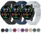 Vancle Lot de 3 bracelets de montre de rechange en silicone de 22 mm pour Xiaomi Mi Watch/Color Sport/S1/S1 Active/S3/2/2 Pro