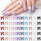 100 Stück Bows for Nails, Nageldesign Sticker Nagel Charms Nail Charms Nagel Stickers, Nail Art Deko Für Nägel Nagelsticker Selbstklebend Nail Stickers Schmetterlings Krawatte für DIY Dekoration