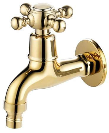 Vintage Wasserhahn Garten Antik aussenwasserhahn Frostsicher 1/2 Zoll Wetterhahn für Garten Garten Wasserhahn aus Messing