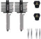 Lot de 2 mini kits de mise à niveau A1 Hotend - Tête d'impression 3D - Bloc chauffant d'extrémité chaude avec buse en acier trempé de 0,2 mm et chaussettes en silicone - Pour laboratoire de bambou