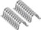 sourcing map 10pcs 2 Inch 50mm Conduit Clamps, M50 U Tube Pipe Clamp, Stainless Steel Rigid Pipe Strap, U Shaped Bracket with Two Hole for Pipe Tube Hose Wire Cord Fixing
