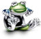 Amuefer Climbing Frog Charms para Pulseras y Collares, Colgante de Plata de Ley con Circonita Cúbica, Navidad Cumpleaños Joyería Regalos para Mujeres
