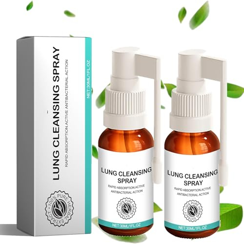 Medilisk Lungenreinigungsspray, Miqiko Lungenreinigungsspray, Respinature Kräuter-Lungenreinigungsnebel, Kräuter-Lungenreinigungsspray (2PCS)
