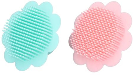 2 Stück Baby-Kopfhautwäscher, Sanfte Silikon-Baby-Shampoo-Bürste, Baby-Haarwaschbürste mit Saugnapf