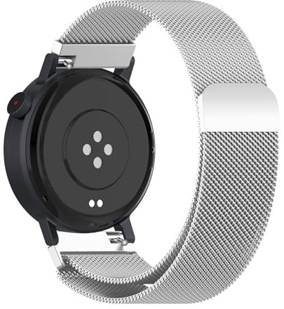 Niboow Strap Compatible with Nothing CMF Watch Pro 2, Men Women Magnet Stainless Steel Metal Watch Bands Compatible with Nothing CMF Watch Pro 2 - Silver