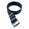 JUANZD Einstellbare Single Pass Gewebtes Nylon Gestreiftes Uhrenband 20mm 22mm Silber/Kupferschnalle Kompatibel mit Tudor Black Bay Nato Strap(9,22mm)