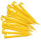 YGCQFH 24pcs Plastic Tent Pegs Durable Spike，Heavy Duty Plastic Tent Nails for Awning Camping Caravan Pegs， Farm Fix Pegs， Garden Weed Mat Plastic Pegs