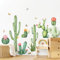 Tanlaby Wandtattoo Kaktus Wandaufkleber Tropische Pflanze Wandsticker Boho Blumen Grüne Kaktus Wanddeko für Wohnzimmer Schlafzimmer Sofa Büros Badezimmer Wanddekoration