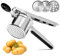 TTSTOIEEschiacciapatate acciaio inox, schiaccia patate con 3 dischi e manico in silicone antiscivolo, passaverdure per fare il purè di patate/lemonate