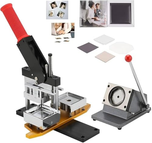 Photo Magnet Machine, DIY Fridge Magnets Pin Maker Machine, Button Badge Maker,M