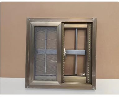 Genérico Ventanas de aleación de Aluminio, ventiladas y antirrobo, for baños pequeños, remolques de Carga.(H X W 75X70cm)