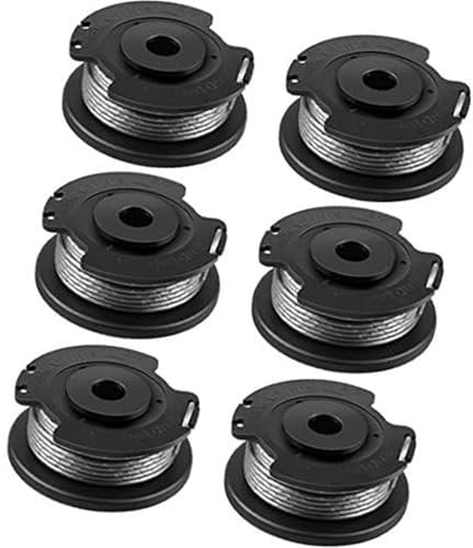 XEBRAD 6Pcs Spool Line Replacement, for Bosch, EasyGrassCut 18 23 26 18-230 18-260 18-26 Strimmer, Replace Part Number F016800569 Trimmer Spool Line
