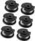XEBRAD 6Pcs Spool Line Replacement, for Bosch, EasyGrassCut 18 23 26 18-230 18-260 18-26 Strimmer, Replace Part Number F016800569 Trimmer Spool Line