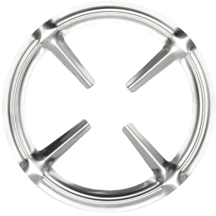 Support de Cafetière Domestique Rond en Acier Inoxydable pour Cuisinière | Anneau Simple, Antidérapant et Résistant, Usage Maison ou Café, Finition Argentée, Pratique au Quotidien