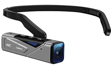 Macchina fotografica digitale, Videocamera Vlog for video 4K Mini Head Wearable Camcorder con scheda SD di memoria del telecomando da 64 GB