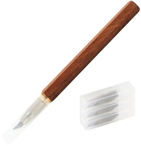 Woodworking Marking Tool with Wood Handle - Scribing Gauge, Carving & DIY Art Drawing Knife