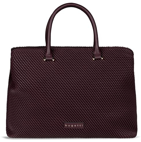 bugatti Julice Tote Bag L für Damen 13, große Handtasche aus geprägtem Kunstleder