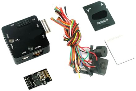 YNpgvxmaW Pixracer R15 F4 Flight Controller With CNC Protective Case ESP8266 Wifi Module SD Card Buzzer RC Transmission Compatible With Pixracer R15(R14)