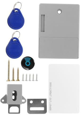 Outanaya Serrure Électronique Rfid pour Armoire, Verrou Invisible sans Pile, Capteur Intelligent, ABS Ignifuge, Installation sans Perçage, Usage Quotidien pour Placard et Tiroir