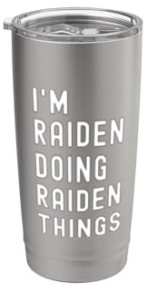Ich bin Raiden, der Raiden-Dinge tut Doppelwandiger Edelstahl-Thermobecher