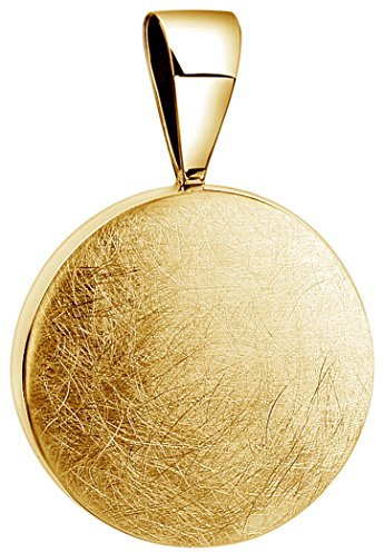 Nenalina Rund Anhänger für Damen Kette oder Halskette vergoldet in 925 Sterling Silber, 361305-500