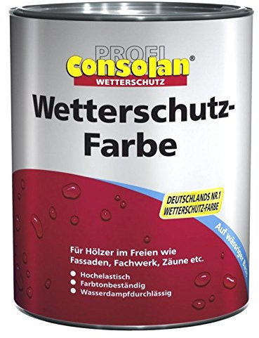 Consolan Profi Wetterschutzfarbe Rotbraun 2,5 Liter