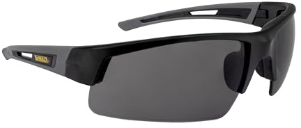 DEWALT DPG100-2D Safety Glasses, Black Frame, Smoke Lens, ANSI Z87.1+