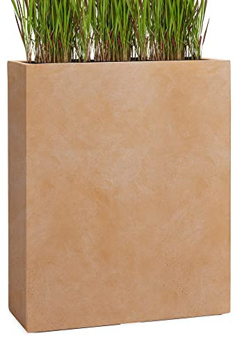 Pflanzwerk® Pot de Fleur Fibre de Verre Divider Terre Cuite 92x80x30cm *Jardinière antigel* *Protection UV* *Qualité européenne*