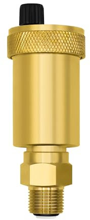 VARIOSAN Purgeur rapide automatique 12111, 1/2, en laiton nu, forme étroite, avec valve de montage