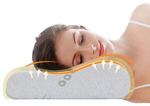 Ecosafeter 2025 New Upgrade Memory Foam Pillow- Cervical Orthopedic Deep Sleep Neck Pillow-Superior Comfort for Neck Shoulder Pain Sleeping