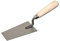 DEWEPRO® Putzkelle (Schmiermännchen) Berner Form - Stuckkelle - Stuckateurkelle - Spachtelkelle - kleine Maurerkelle - 145x80x55mm - Stahlblatt - mit Holzgriff/Holzheft