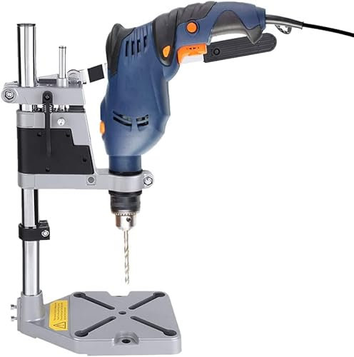 Supporto Per Trapano, Supporto Regolabile, Multifunzione Trapano Da Banco, Porta Trapano A Colonna, Supporto Di 43 Mm o 38 Mm, Adatto per Fai Da Te oLavoro Max Profondità Di Foratura 60 Mm