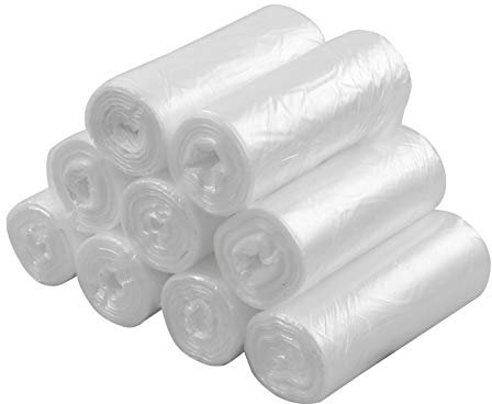 Farmoon Bolsas De Basura Transparentes De 5 Litros, Bolsas Para Basura, 9 Rollos/225 Bolsas