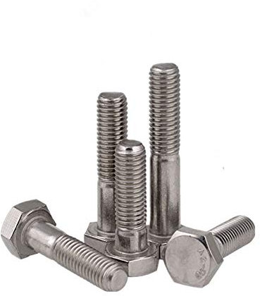 Bulloni filettati M12 in acciaio inox 304 con filettatura grossa esagonale (confezione da 10) – M12 x 50 mm