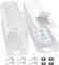 Yecaye 2Pack Under Desk Cable Management Tray, 31.5in Desk Cord Organizer for Wire Management Tray, Cord Management Tray, Perfect for Standing Desk Cable Tray, White Channel Raceway for Office, Home