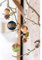 4X Weihnachtskugeln Federn 7,5cm Weihnachtsschmuck Weihnachtsdeko Anhänger Weihnachten Baumschmuck Kugeln Christbaumschmuck