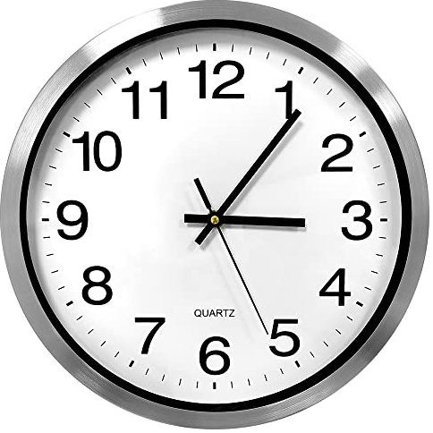 ALEENFOON Reloj De Pared Silencioso Sin Tictac De 12 Pulgadas, 30 cm, Moderno Reloj De Pared con Pilas De Barrido De Cuarzo para El Hogar, La Sala De Estar, Los Dormitorios, La Oficina, La Cocina