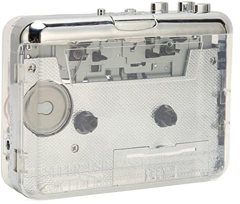 Portable Cassette Player, USB Cassette to MP3 Converter, Walkman Cassette Player with 3.5mm Headphone Jack, Compatible Mac and PC