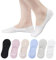 AYPOW 6Paia Calzini Fantasmini Cotone da Donna, Antiscivolo Calzini Fantasmini Invisibili Corti Bassa, Morbidi Traspiranti Calzini Casual Calze Barca, per Mocassini Sneakers Appartamenti Scarpe Barca