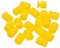 QUARKZMAN Bolas de Goma Antivibración para Controlador de Vuelo RC y Gimbal Bolas de Amortiguación de Goma F4 F7 RC Accesorios para Drones DIY RC (Amarillo) 36 Paquete