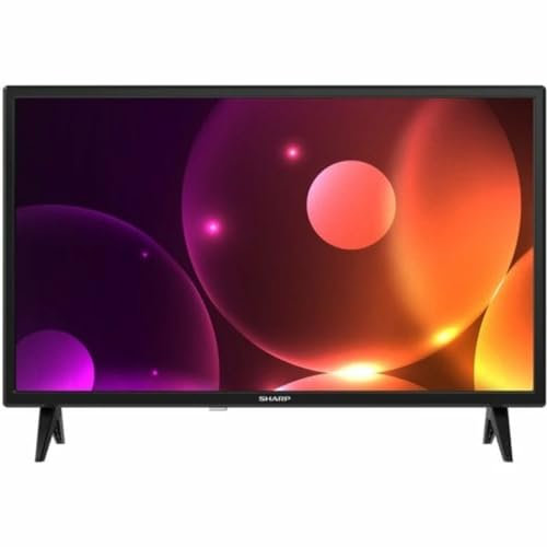 SHARP 24FA2E - 24 Zoll Fernseher (60 cm) HD Ready TV ohne Internet - LED Non-Smart TV ohne Rahmen (HDMI ARC, USB für Multimedia, inkl Receiver)